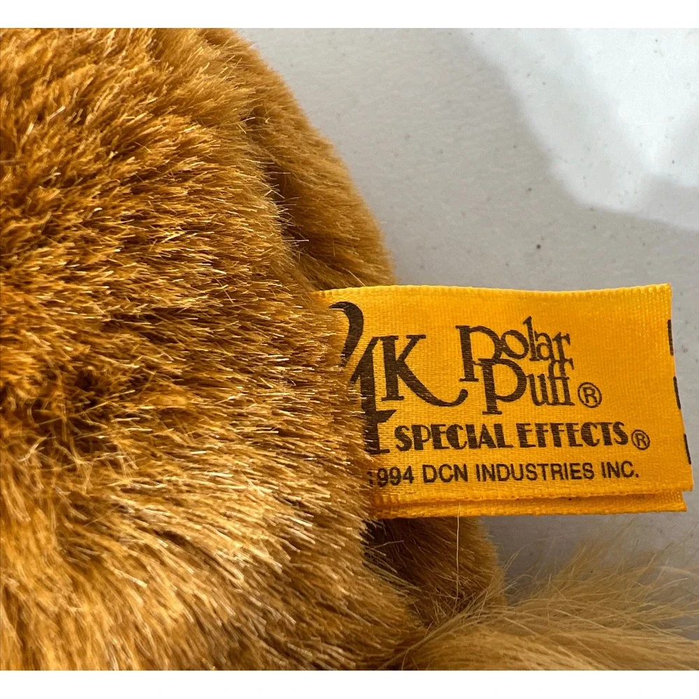 1994 Vintage 24K Polar Puff Special Effects Laying Fox-Plush Toy 4181 -Excellent